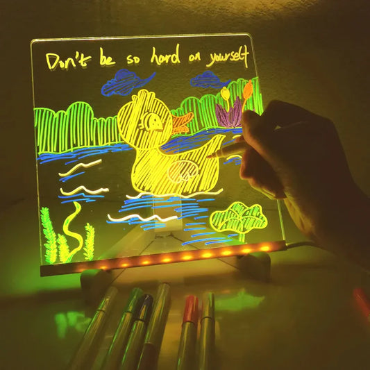 Planche à dessin lumineuse à LED pour enfants