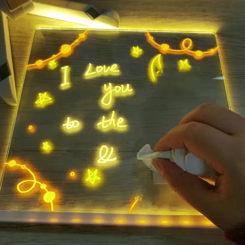Planche à dessin lumineuse à LED pour enfants