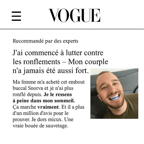 Snorva™ - La Solution anti-ronflement #1
