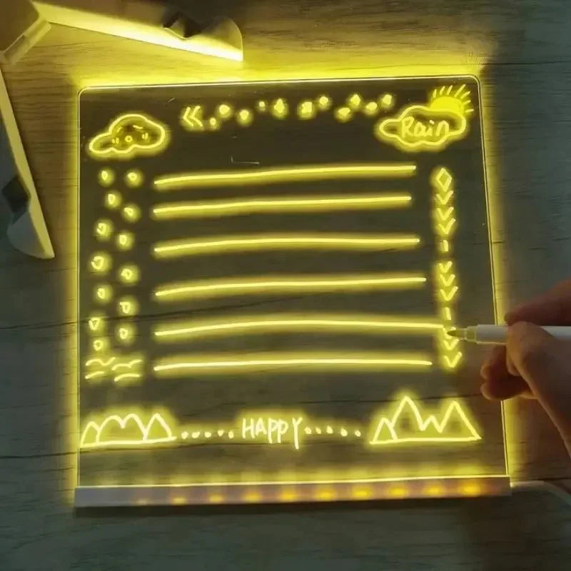 Planche à dessin lumineuse à LED pour enfants